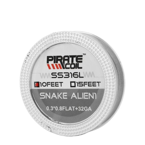 Pirate Coil Snake Alien 1 SS316L 0.3*0.8flat+32G